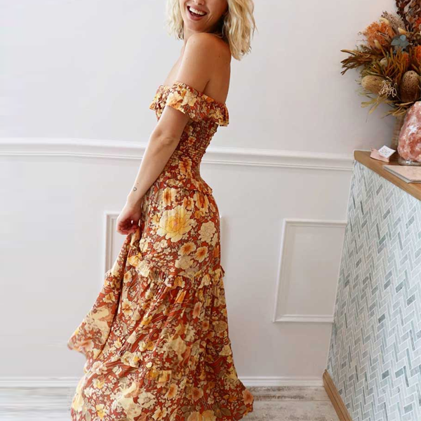 Kimberley Off Shoulder Maxi Dress - 2 Love One