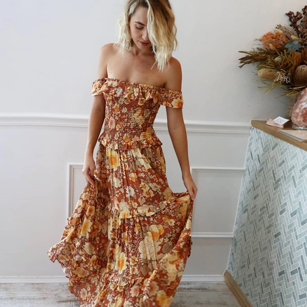 rafferty off-the-shoulder maxi dress Kimberley Off Shoulder Maxi Dress