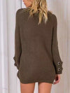 Lace Up Oversize Knit in Army Green - 2 Love One