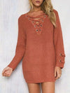 Lace Up Oversize Knit in Sienna - 2 Love One
