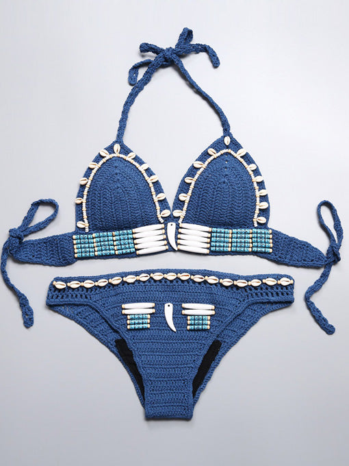 Layla Crochet Trim Shell Bikini - 2 Love One