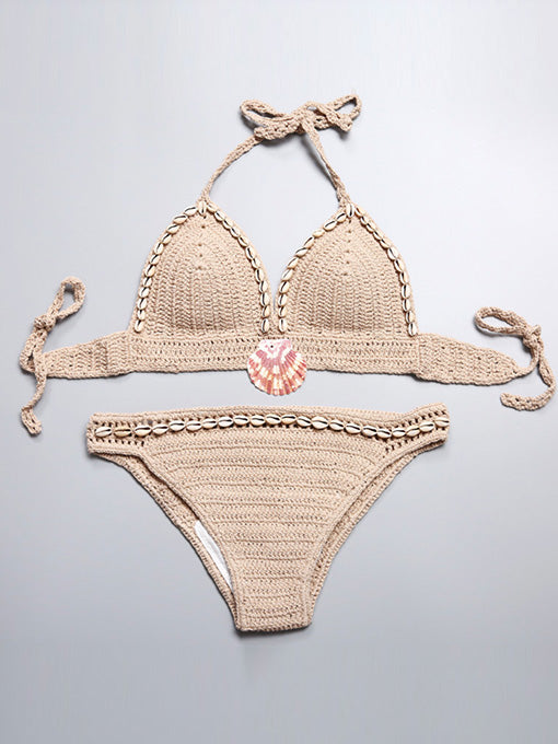 Layla Crochet Trim Shell Bikini - 2 Love One