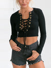 Lexi Lace Up Crop Top - 2 Love One