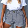 Logan Striped High-Waist Shorts - 2 Love One