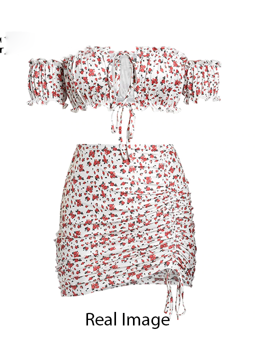 Mercy Floral Print Two Piece - 2 Love One