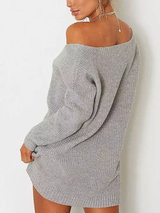 Morgan V Neck Knit Sweater Top - 2 Love One