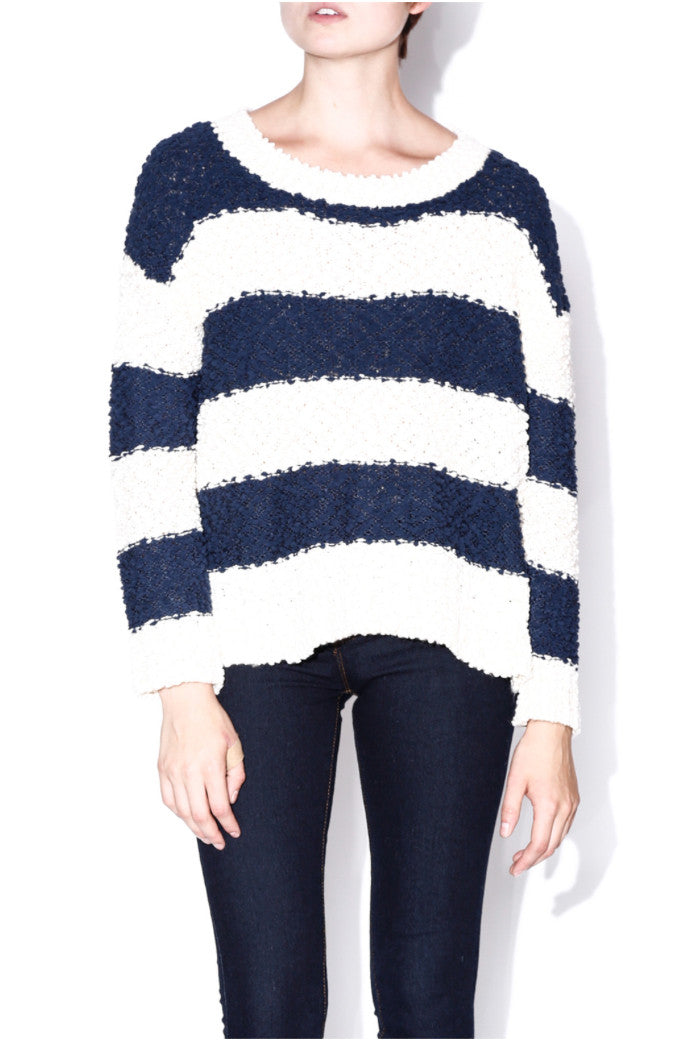 Striped Soft Ribbed Sweater - 2 Love One