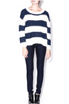 Striped Soft Ribbed Sweater - 2 Love One