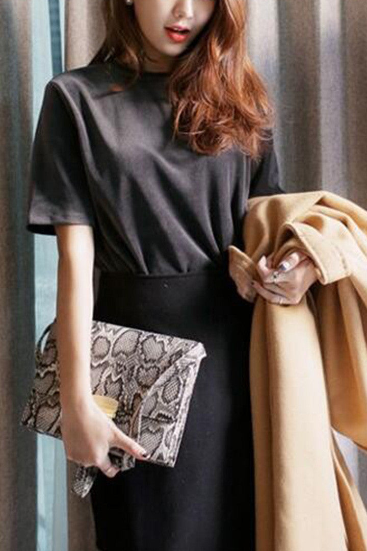 Plush Velvet T-Shirt Top - 2 Love One