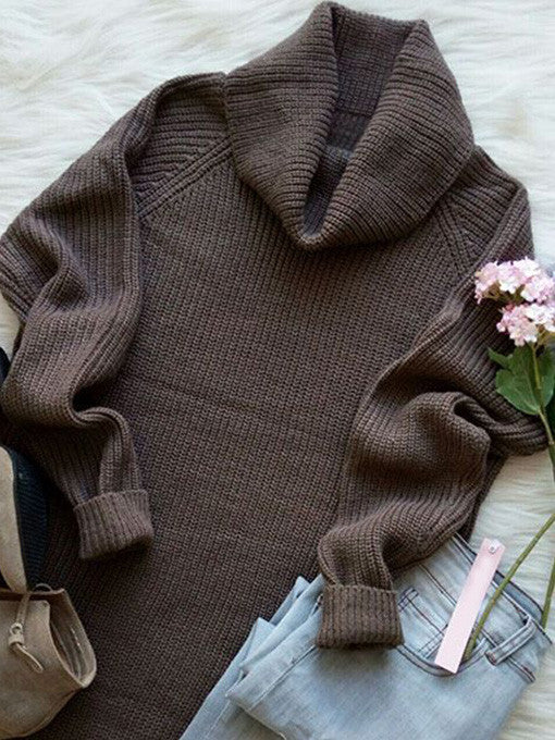 Sandi High Neck Sweater Dress in Olive - 2 Love One