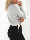 Sara Side Lace Up Sweater Top - 2 Love One