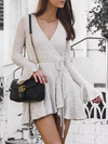 Sash Flare Sleeve Dress - 2 Love One