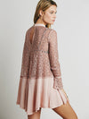 Secret Origins Pieced Lace Tunic in Pink - 2 Love One