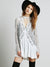 Secret Origins Pieced Lace Tunic in White - 2 Love One