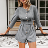 Sienna Gray Blazer Playsuit - 2 Love One