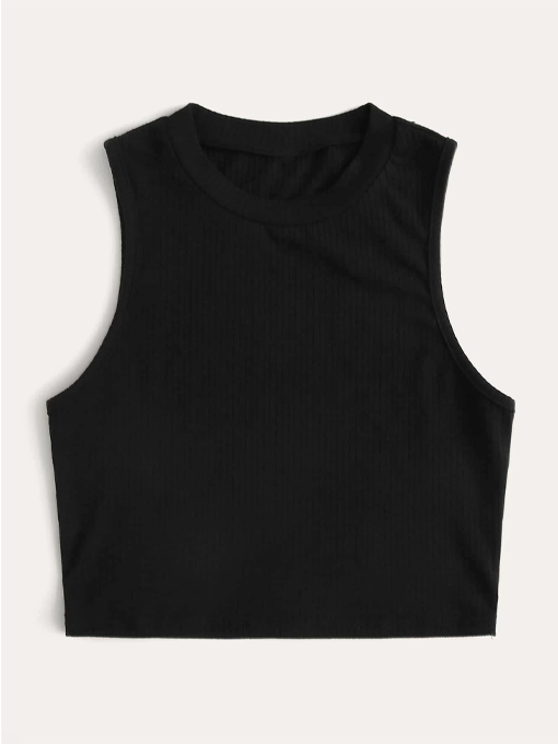 Solid Ribbed Knit Tank Top - 2 Love One