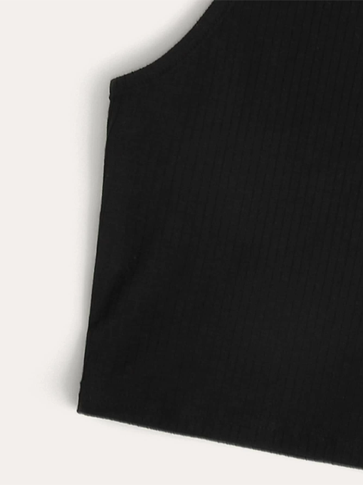 Solid Ribbed Knit Tank Top - 2 Love One