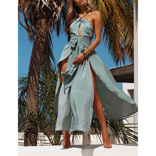 Stop motion maxi dress olive store