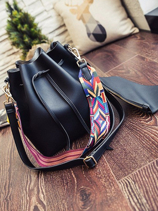 Vera Aztec Strap Bucket Bag - 2 Love One