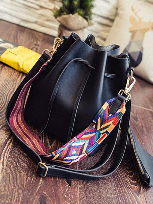 Vera Aztec Strap Bucket Bag - 2 Love One