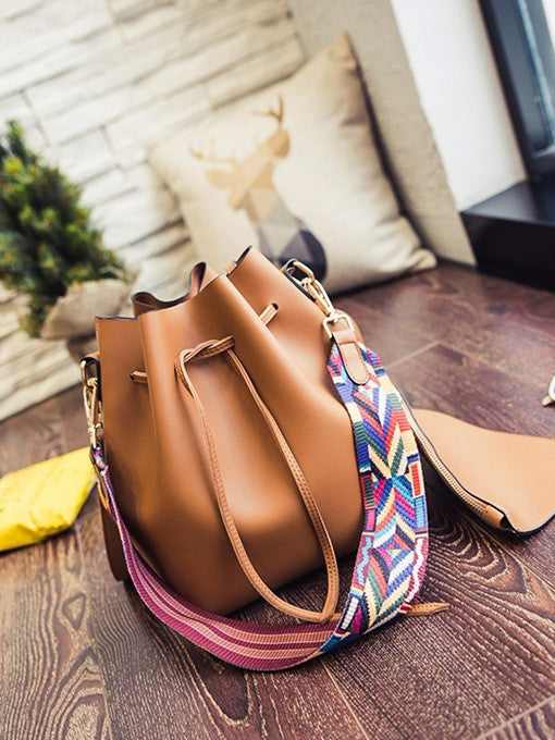 Vera Aztec Strap Bucket Bag - 2 Love One