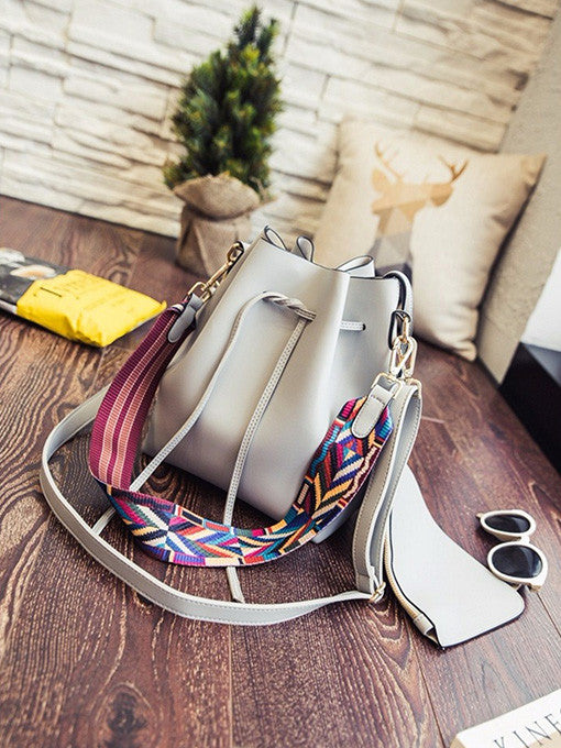 Vera Aztec Strap Bucket Bag - 2 Love One