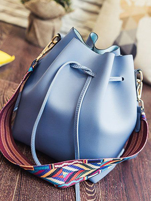 Vera Aztec Strap Bucket Bag - 2 Love One