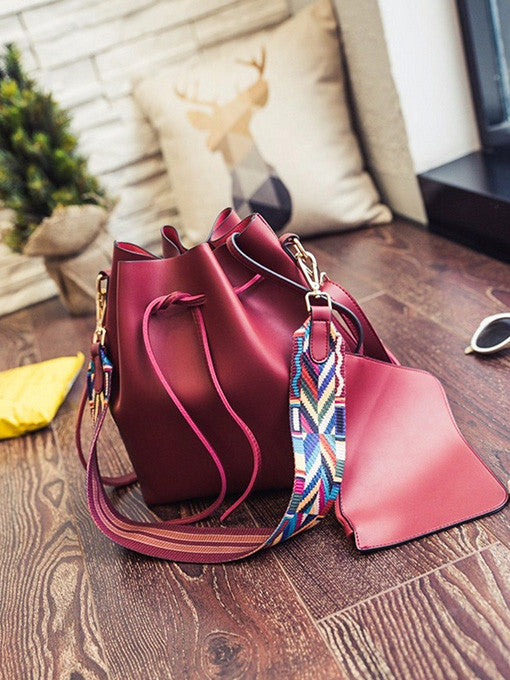 Vera Aztec Strap Bucket Bag - 2 Love One