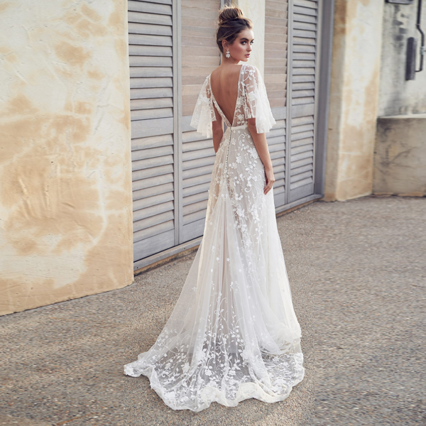 Wanderlust Bohemian Bride Dress - 2 Love One