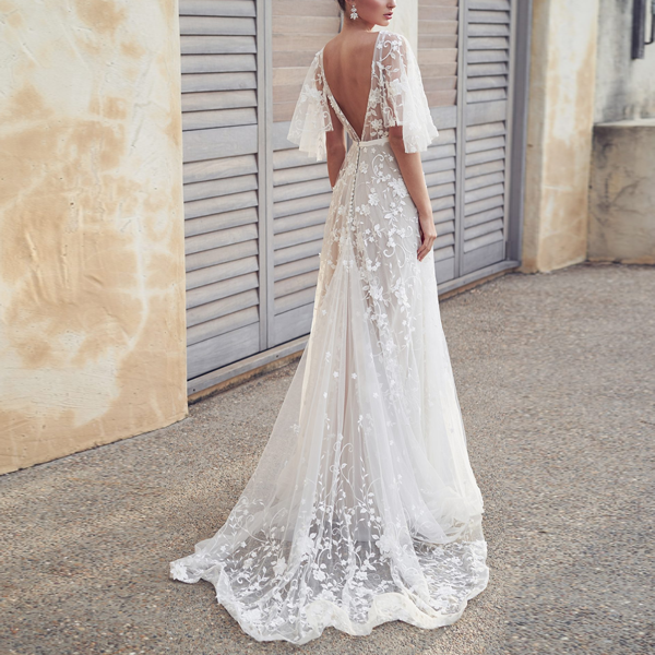 Wanderlust Bohemian Bride Dress - 2 Love One