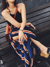 Willa Stripe Slit Flare Pants - 2 Love One