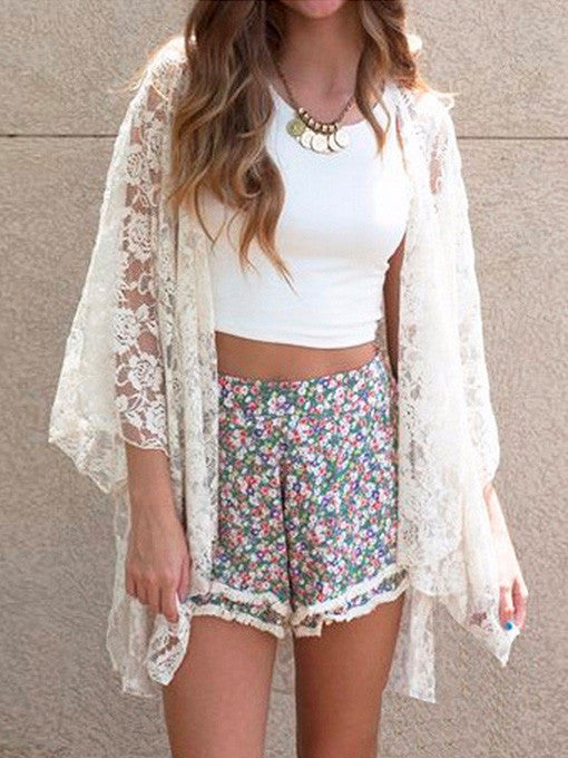 Yana Floral Lace Kimono - 2 Love One