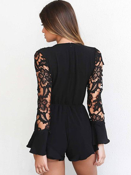Zendy Lace Sleeves Playsuit - 2 Love One