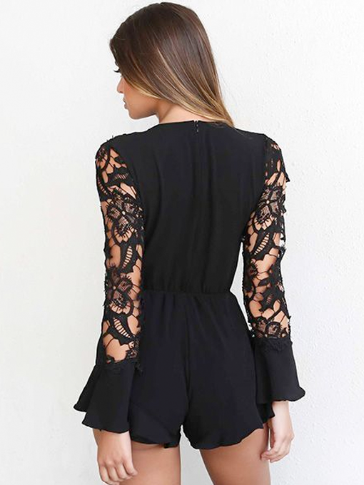 Zendy Lace Sleeves Playsuit - 2 Love One