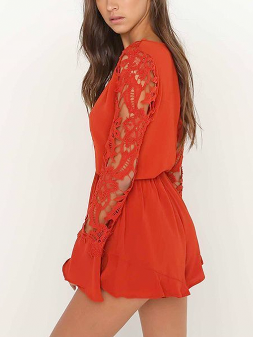 Zendy Lace Sleeves Playsuit - 2 Love One