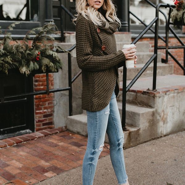 &quot;Calantha&quot; Asy Hem Knit Sweater - 2 Love One