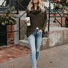 &quot;Calantha&quot; Asy Hem Knit Sweater - 2 Love One